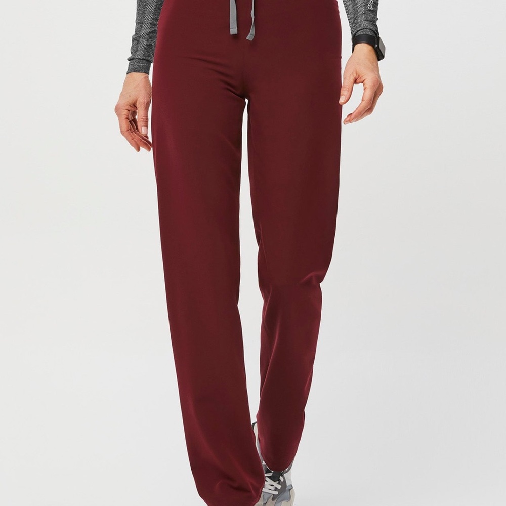 Figs Women's High Waisted Livingston’s in Burgundy